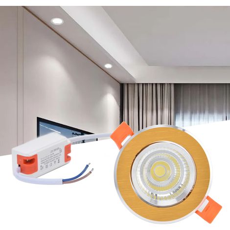 Spot encastré LED COB 7W, spot encastré LED, plafonnier décoratif d'intérieur, projecteur (1/5)