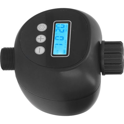 Automatischer Bewässerungscomputer mit Touchscreen, G3/4-Gewinde, intelligenter Bewässerungstimer für den Garten, schwarz, 10 m (1/5)