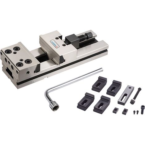 Étau de machine modulaire mécanique anti-soulèvement largeur de mors 175 mm ouverture des mors 300 mm hauteur des mors 60 mm Vertex VMP-7B (1/3)