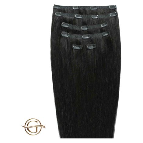 Extensions à clips Gold24 1 Noir - 60 cm[NX]