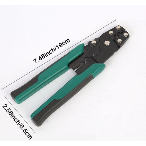 Pince a Sertir Cosse Electrique, Pince Sertir Cosse, Pinces à Sertir, Outil de Sertissage, Pince à Sertir pour Câbles, Pince a Sertir/Coupe Câble/Pince à Dénuder 3 en 1, Pour le Sertissage, Coupe
