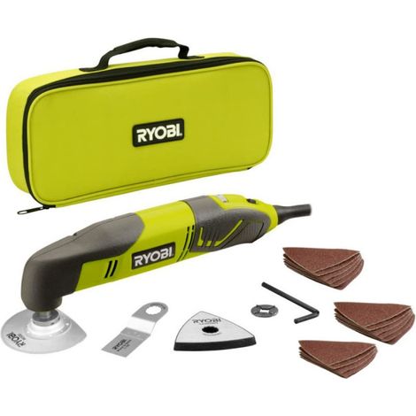 Pack RYOBI Outil multifonctions RMT200-S - 200W - 10 triangles abrasifs - RAK10MT (1/5)