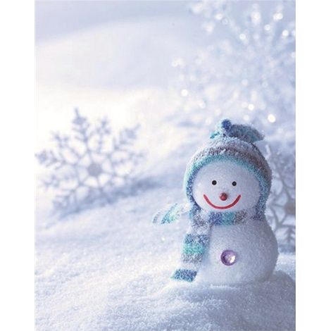 Enfants Bricolage Manuel Bonhomme de Neige Motif DIY Autocollant Strass Diamant 3D Dessin Peinture Kit (1) (1/5)