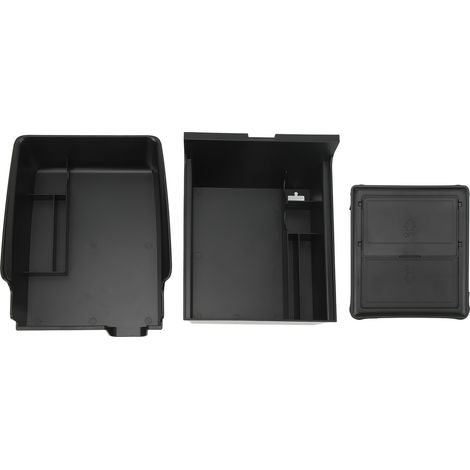 Console de rangement central ABS, boîte d'organisateur d'accoudoir, tiroir de rangement, remplacement pour Tesla Model 3 Y sans tapis silicone (1/5)