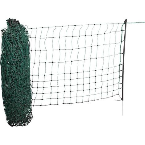Katzennetz 25mtr., 9 Pfähle, Einzelspitze (1/2)