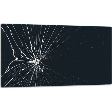 Tagliere in vetro 52x30 cm, nero (1/5)