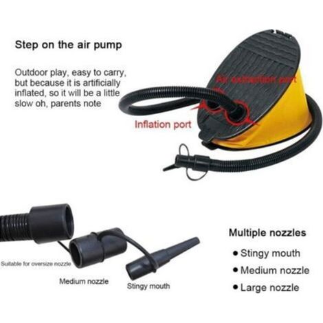 Pompe à air de Pied, Pompe Flottante Gonflable portative de rangée, pour Camping, Piscine, bouée Gonflable, Matelas Gonflable (1/5)