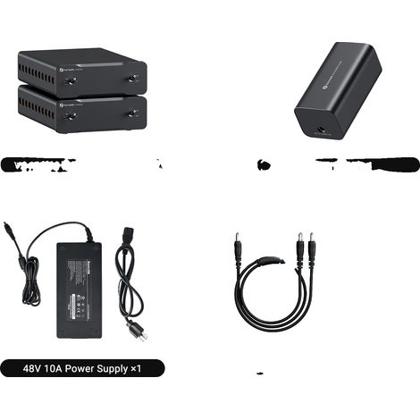 Amplificatore di potenza, uscita 240W, ingressi RCA e bilanciati, filtro di alimentazione 48V 10A (1/2)