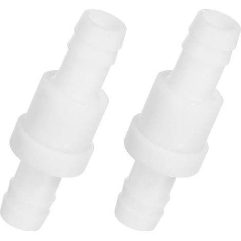 1/2-Zoll-Inline-Rückschlagventil, ozonbeständiges Kunststoffventil für Aquarien, Garten, Heizöl, Luft, Gas, Weiß (1/4)