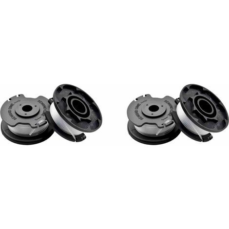 Lot de 4 bobines de fil de rechange pour tondeuse Einhell GE-CT 18/28 Li – Nylon durable pour coupe efficace – Accessoire tondeuse à gazon (1/5)