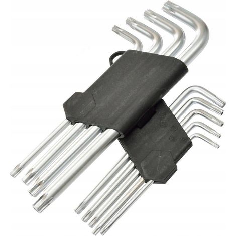 Geko Kit de clés Torx 9 pièces acier chromé-vanadium métal (1/3)