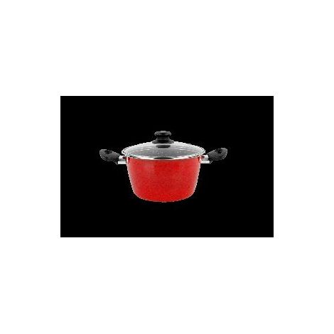 FPLUS olla k2 rojo 24 cms. magefesa , Detalles:
Fabricado en acero esmaltado vitrificado a 820º.
Alto rendimiento energético.
Recubrimiento antiadherente bicapa reforzado libre de