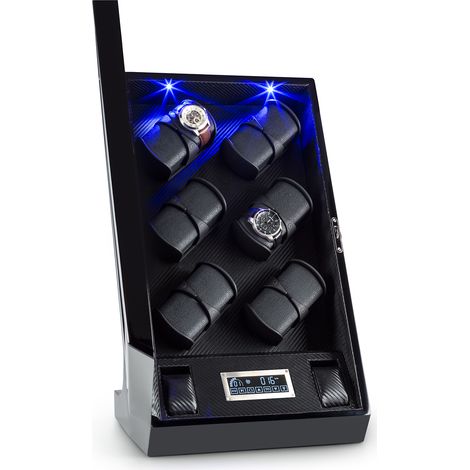 Klingenthal Remontoir de montre droite-gauche 12 heures tactile Led - noir (1/5)