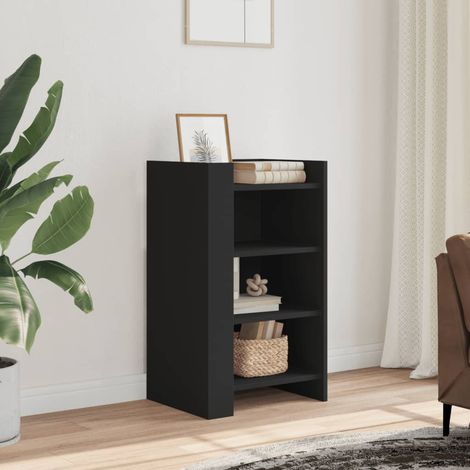 Aparador de madera de ingeniería negro 45x35x75 cm vidaXL (1/5)