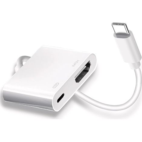 Adaptateur USB C vers HDMI pour téléviseur, USB Type-C vers HDMI avec port de charge (1/5)