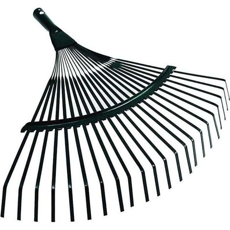 Tête de râteau en acier de 42 cm, tête de râteau lourde de remplacement pour jardin, pelouse, patio, feuilles, pelouse, 22 pouces de long (1/3)