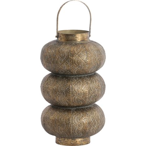 Farolillo Light & Living KAITO en marrón dorado – Ø20x34 cm