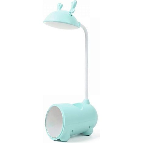 Veilleuse mignonne, petite lampe de bureau pour la maison ou le bureau, lampe de bureau pour chambre, lampe de bureau pour petits espaces, col de cygne, porte-stylo, lampe d'étude pour la maison (1/3)