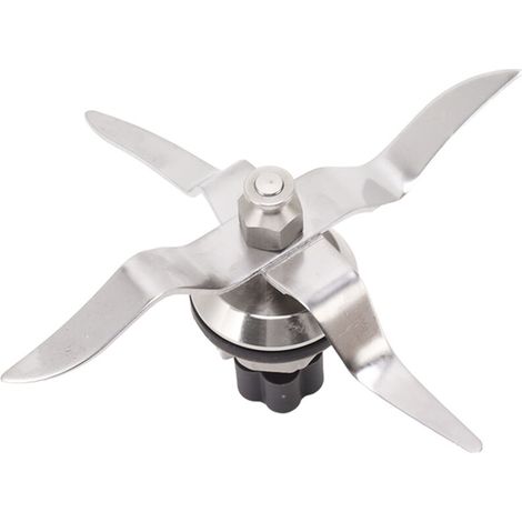 Lame de Mixeur à Glace en Acier Inoxydable, 4 Feuilles, 5 Dents, Lame de Mixeur de Rechange pour 2.0, Nettoyage Facile pour Milkshakes Nutritifs et (1/5)