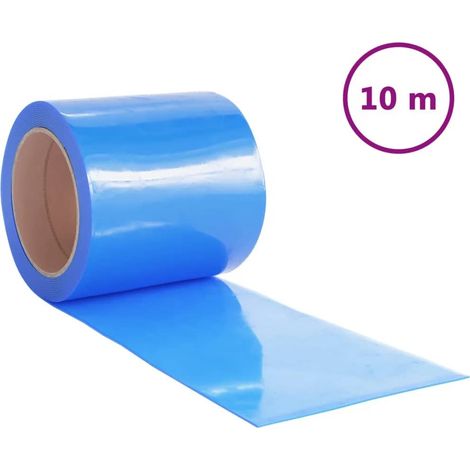 Maison Exclusive - Türvorhang Blau 200x1,6 mm 10 m PVC