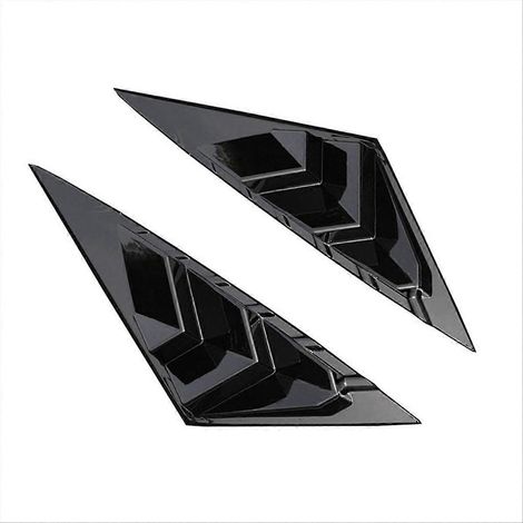 Pour Hyundai Elantra 2021-2022 : Garniture autocollante pour volet latéral de persienne de vitre arrière, prise d'air, en ABS (1/5)