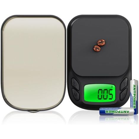 BUNTHAUS 1000 g / 0,01 g de précision, balance de précision pour pièces et or, balance numérique mini multifonction avec calibration et fonction tare, 7 unités, balance en grammes, balance pour or (1/5)