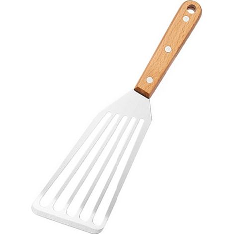 Spatule à poisson à manche en bois, avec manche en bois (1/5)