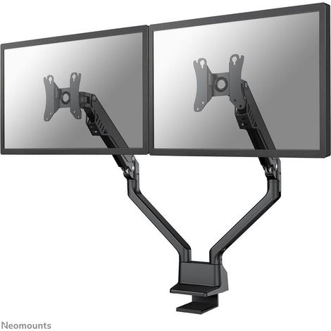 Neomounts FPMA-D750DBLACK2 Brazo para dos monitores, 10-32 pulgadas, 2-8 kg/pantalla, resorte de gas, negro (1/4)