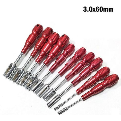 Clé à douille demi-ouverte, tournevis hexagonal, outil de réparation à douille hexagonale 3-14 mm pour démontage et entretien