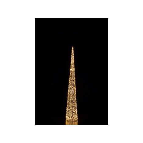Ad Trend Albero di Natale in ferro e PE oro con 1.800 LED H 210 cm (1/3)
