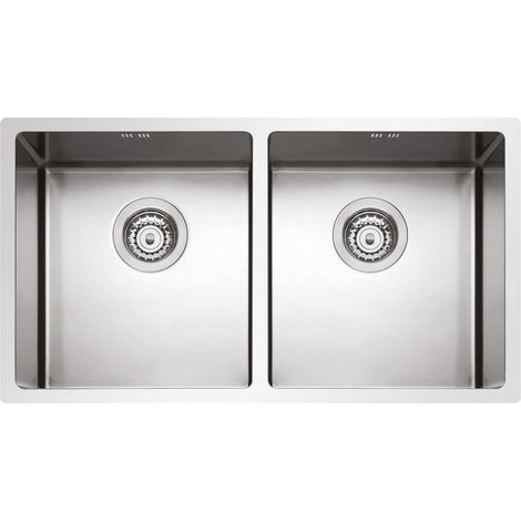 Lavello Plados acciaio 2 vasche 745x440 filotop