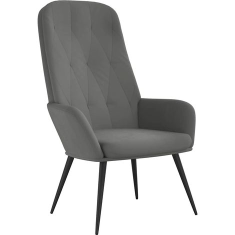 Maison Exclusive - Relaxsessel Dunkelgrau Samt (1/5)
