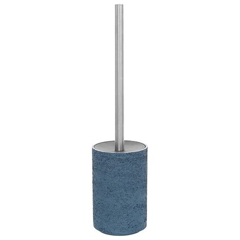 Portascopino blu pastello linea Arizona in poliresina design moderno Feridras