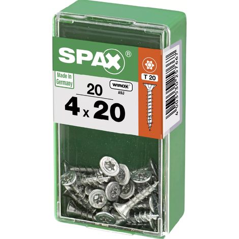 Spax Universalschrauben 4.0 x 20 mm TX 20 - 20 Stk. Spanplattenschrauben & Holzbauschrauben (1/4)