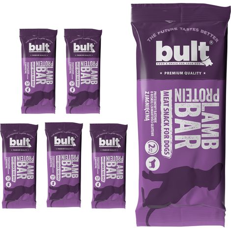 BULT BAR Hundeleckerli, Proteinriegel, Lamm, 5 x 75 g (1/3)