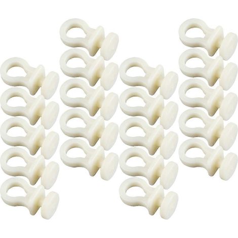 Beige Gardinenschienenrollen, Gardinenzubehör für den Heimgebrauch, 200 Stück (1/5)