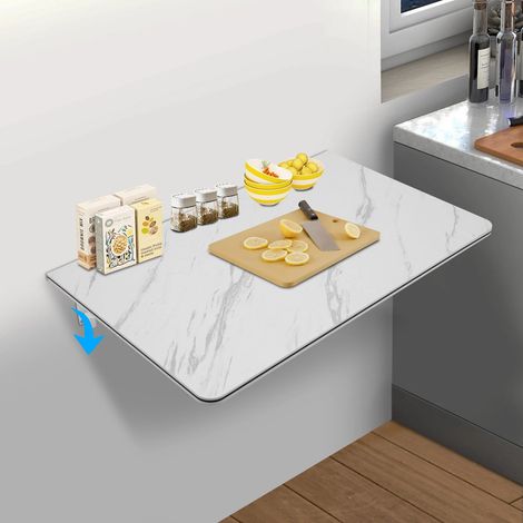 Wandklapptisch, Platzsparer Tisch für mehrere Zwecke, Esstisch, Schreibtisch, Schreibtisch, maximale Belastung 30kg