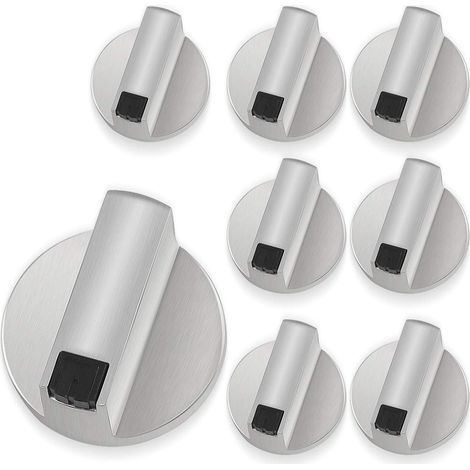Ensemble de boutons de cuisinière en métal, pièces de rechange universelles, convenant aux cuisinières à gaz et aux fours, 6 mm. (1/5)