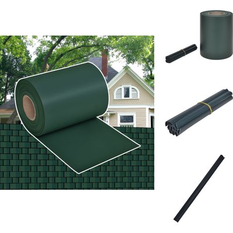 Zaunfelder - Living Gartenzaun-Sichtschutz PVC 70×0,19 m Grün (1/5)