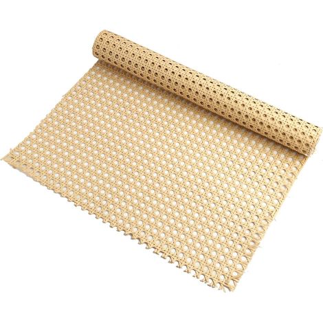 Rouleau de Cannage en Rotin 40 x 100 cm, Sangle de Rotin pour Vannerie, Rouleau de Toile de Canne, Mobilier et Projets de Bricolage, Matériau Durable et Flexible pour Chaises et Décoration