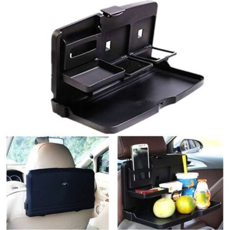 Universal Foldable Car Table with Cup Holder for Car Back Seat, Car Organizer for Phone Drinks Meals in the Car (1/5)