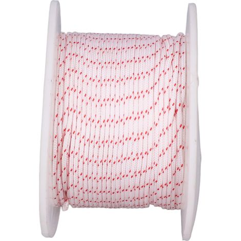 Corde de démarrage tronçonneuse 100m nylon pour moteur débroussailleuse (sac PE) 2.8mm (1/5)