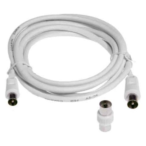 Rallonge TV Câble prise/fiche 1,5 m