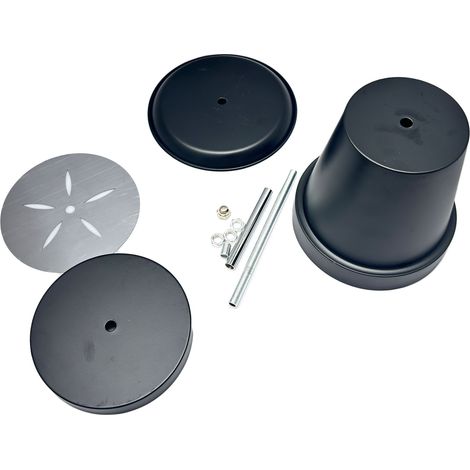 Bougeoir en fer, photophore pour salon, jardin, magasin, jusqu'à 6 bougies chauffe-plat (1/5)