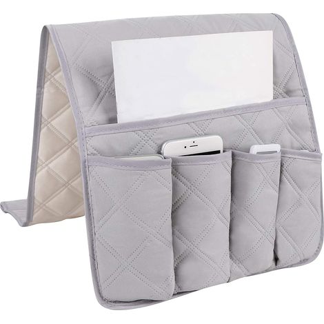 Sac de Rangement pour Accoudoir Antidérapant Canapé Accoudoirs Organisateur 90 33cm 5 poches Organizer de Canapé pour TV Télécommande Magazine Livres Téléphone Portable (1/5)