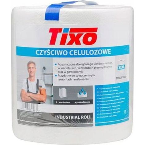 Paño de limpieza de celulosa TIXO XXXL, doble capa, 1000 hojas, 100 m