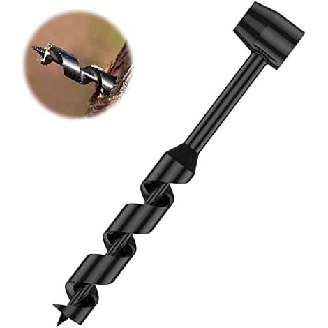 Portable Hand Auger Multipurpose Auger Drill Bit, Manual Survival Drill Bit, Survival Tool for Hiking, Camping and Adventures (1/5)
