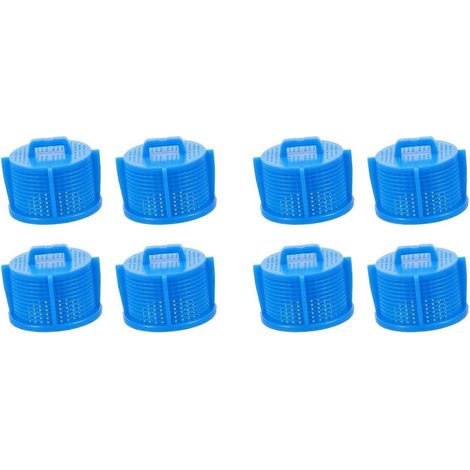 Lot de 8 filtres pour machine à laver, tamis pour vanne d'arrivée d'eau, filtre pour machine à laver, purificateur d'eau, filtre à eau domestique bleu (1/2)