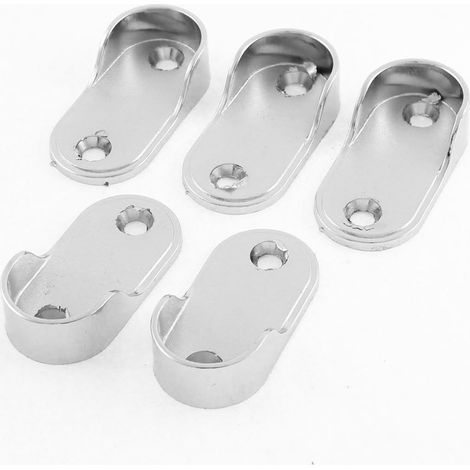 Zink-Legierung Kleidungsstück Kleiderstange Halterung 22mm Rohrdurchmesser 5 pièces (7d0639b2703216d (1/2)