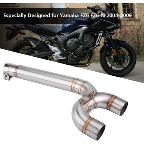 Tuyau d'échappement intermédiaire complet pour Yamaha FZ6 FZ6-N 2004-2009 (1/5)